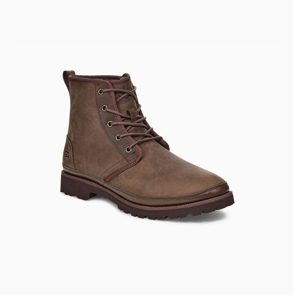 UGG Harkland Weather Brown Boots for Men (OGXC17543)